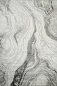 Grey Novu Stream abstract rug, styled view 2