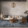 Belgravia Metallic Rug - Illusion Navy