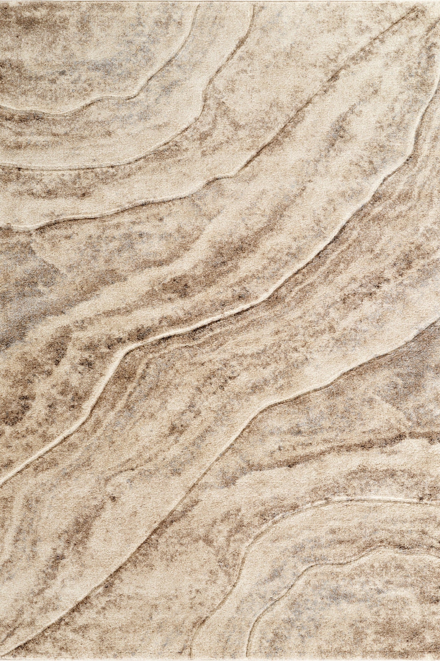 Santiago Carved Abstract Rug - Quarry Beige