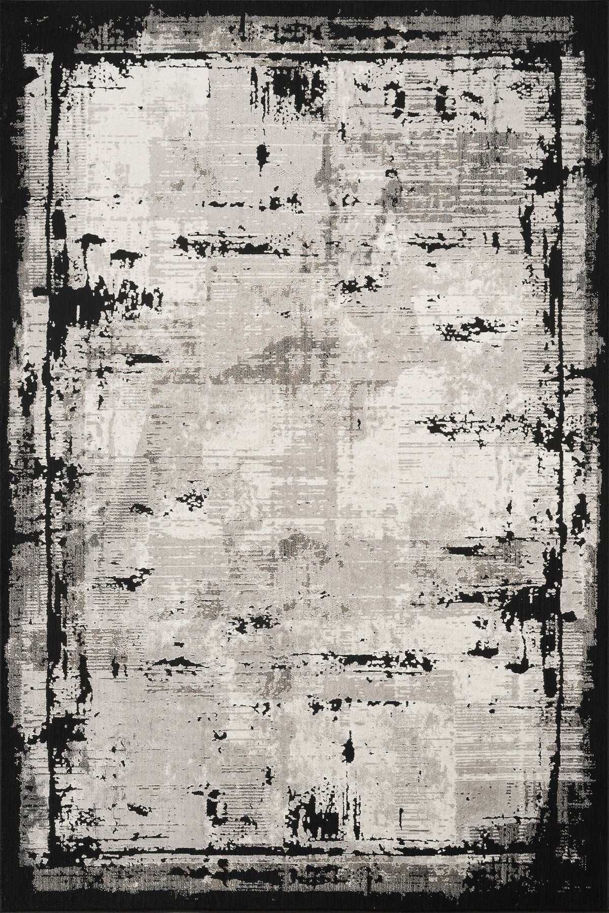 Mayfair Frame metallic rug, styled view 2