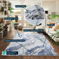 Emperor Metallic Abstract Rug - Picasso Silver
